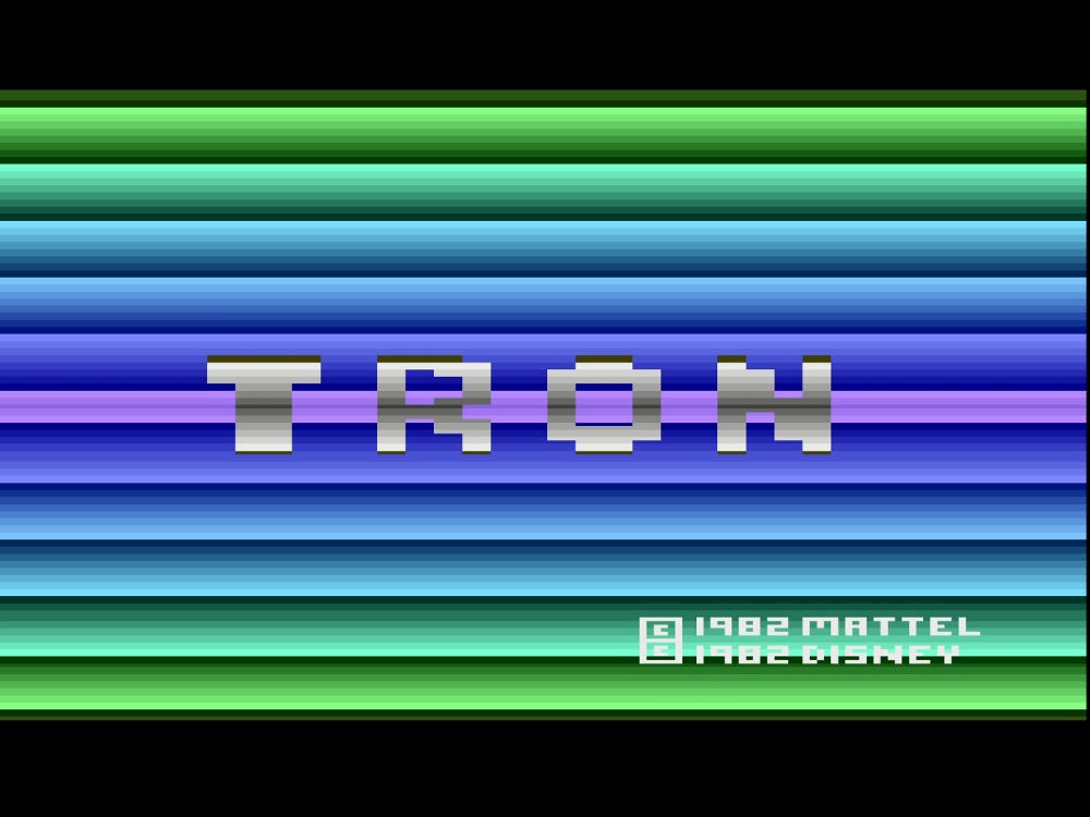 Title Screen of Adventures Of Tron for Atari 2600